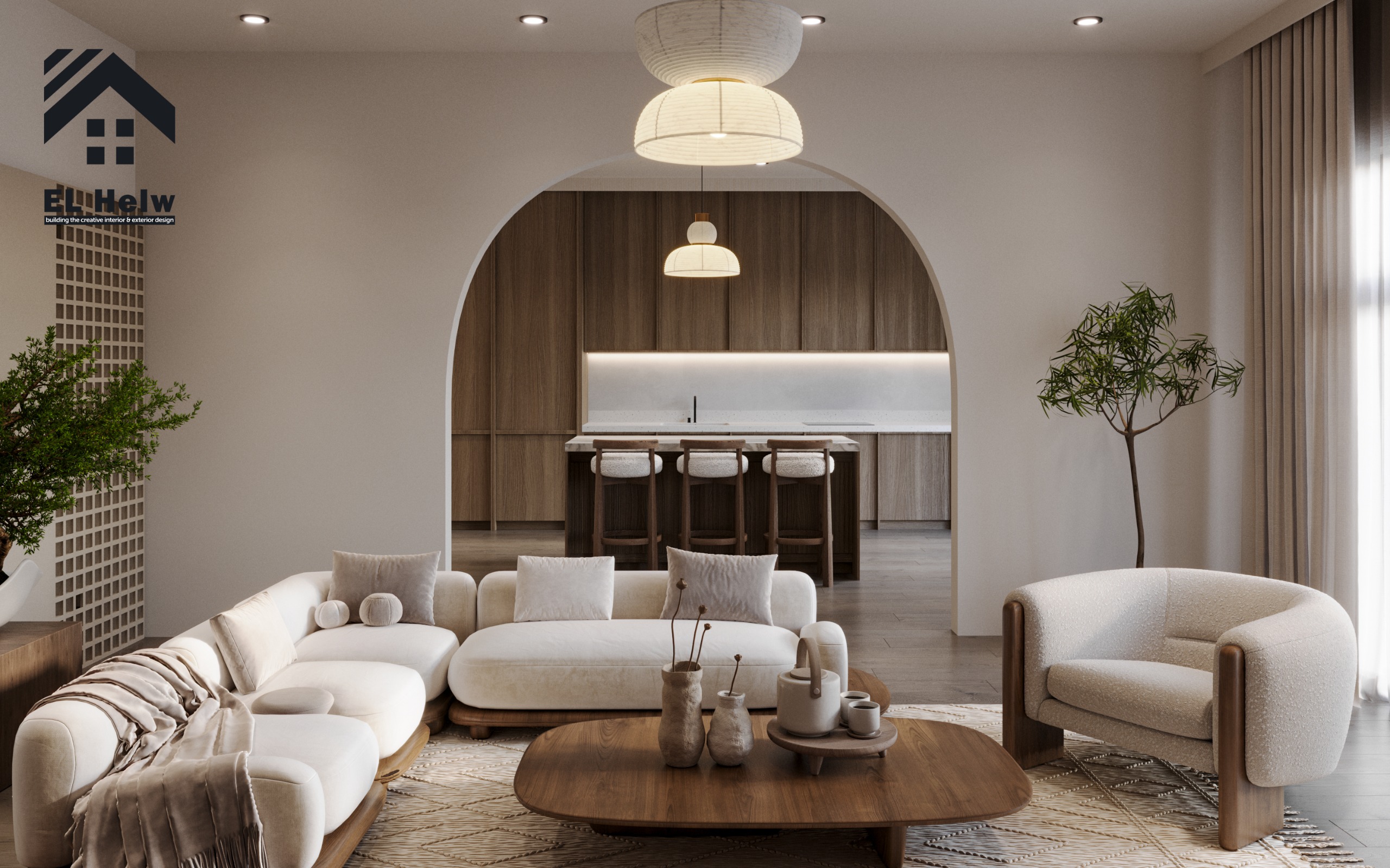 Luxury villas and apartments Living Room Design: Spaciousness and Absolute Elegance